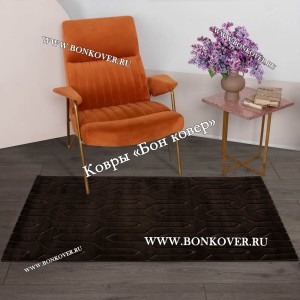 Современный Турецкий Ковер Дизайн 66 Темно-Коричневый